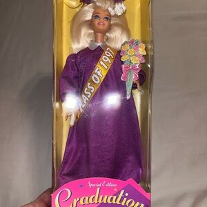 NIB Graduation Barbie Class of 1997 Special Edition Doll in Purple Gown